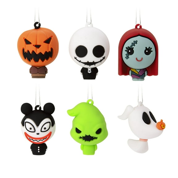Hallmark Mini Christmas Ornaments (Disney Tim Burton's The Nightmare before Christmas, Shatterproof), 6 count