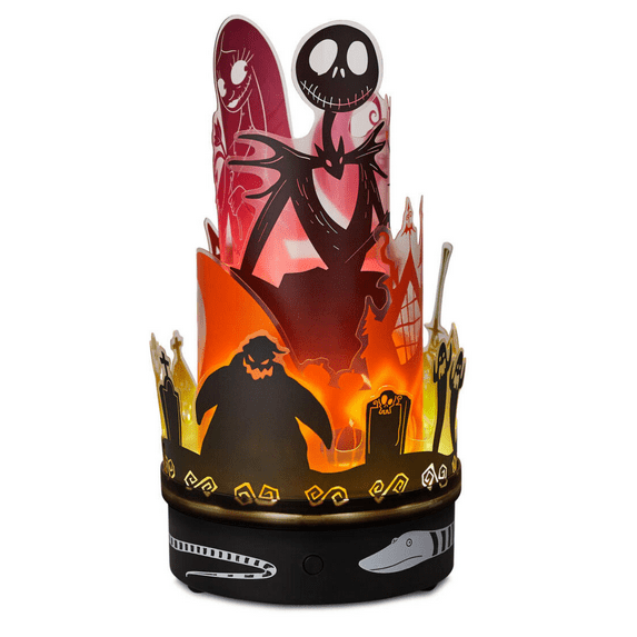 Hallmark Disney Tim Burton Nightmare Before Christmas Rotating Lamp New With Tag