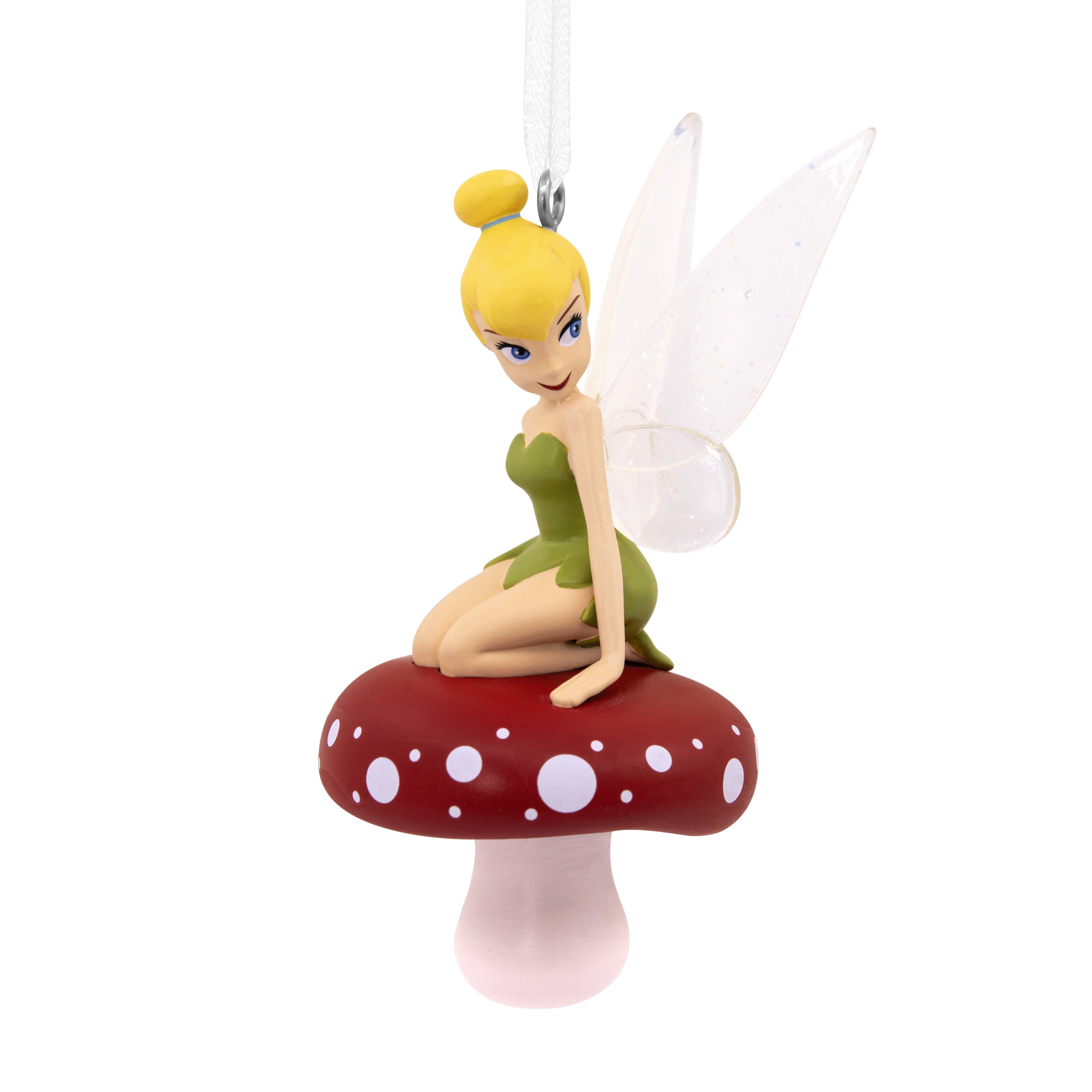 Hallmark Christmas Ornament (Disney Tinker Bell on Mushroom), 1 count