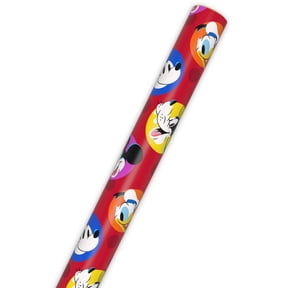 Hallmark Disney Wrapping Paper Roll (Mickey Mouse and Friends Polka Dots on Red) 17.5 sq. ft.