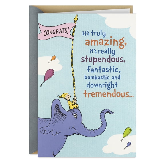 Hallmark Dr. Seuss Congratulations Card (You Did It!)