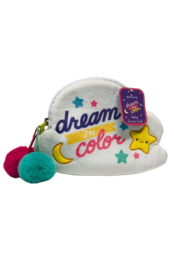 Dream in Color Fashion Unicorn Cloud Zippered Pouch Girls Bag