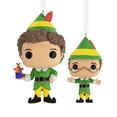 thumbnail image 1 of Hallmark Elf Buddy the Elf and Papa Elf Funko POP! Christmas Ornaments, Set of 2, 1 of 6