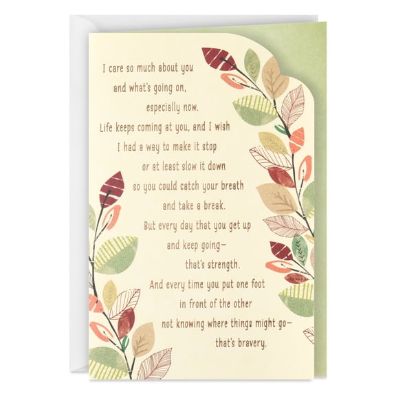 Hallmark Encouragement Card (Life Keeps Coming at You)
