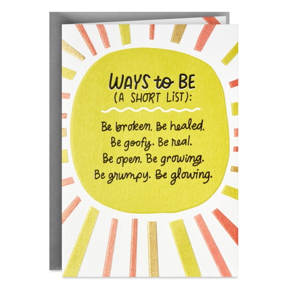Hallmark Encouragement Card (Ways To Be)