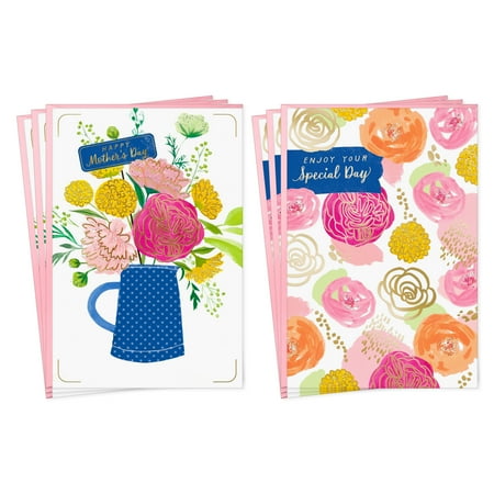 Hallmark Enjoy Your Special Mother's Day Greeting Cards with Envelopes, 4.44" x 6.44" (6 Count)