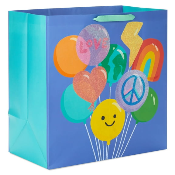 Hallmark Extra-Deep Gift Bag (Balloon Bouquet on Purple)