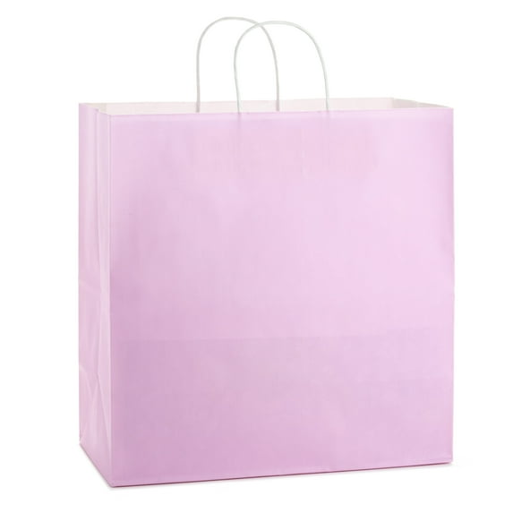 Hallmark Extra-Deep Gift Bag (Solid Light Pink)