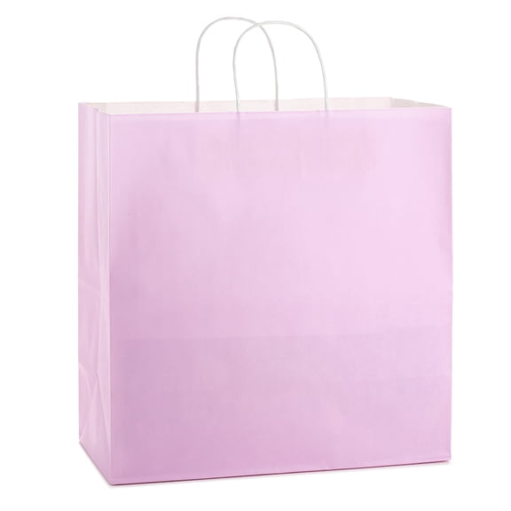 Hallmark Extra-Deep Gift Bag (Solid Light Pink)