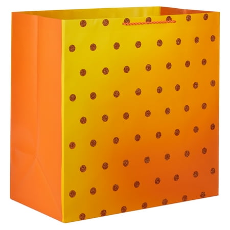 Hallmark Extra-Deep Gift Bag (Yellow Ombré with Glitter Dots)