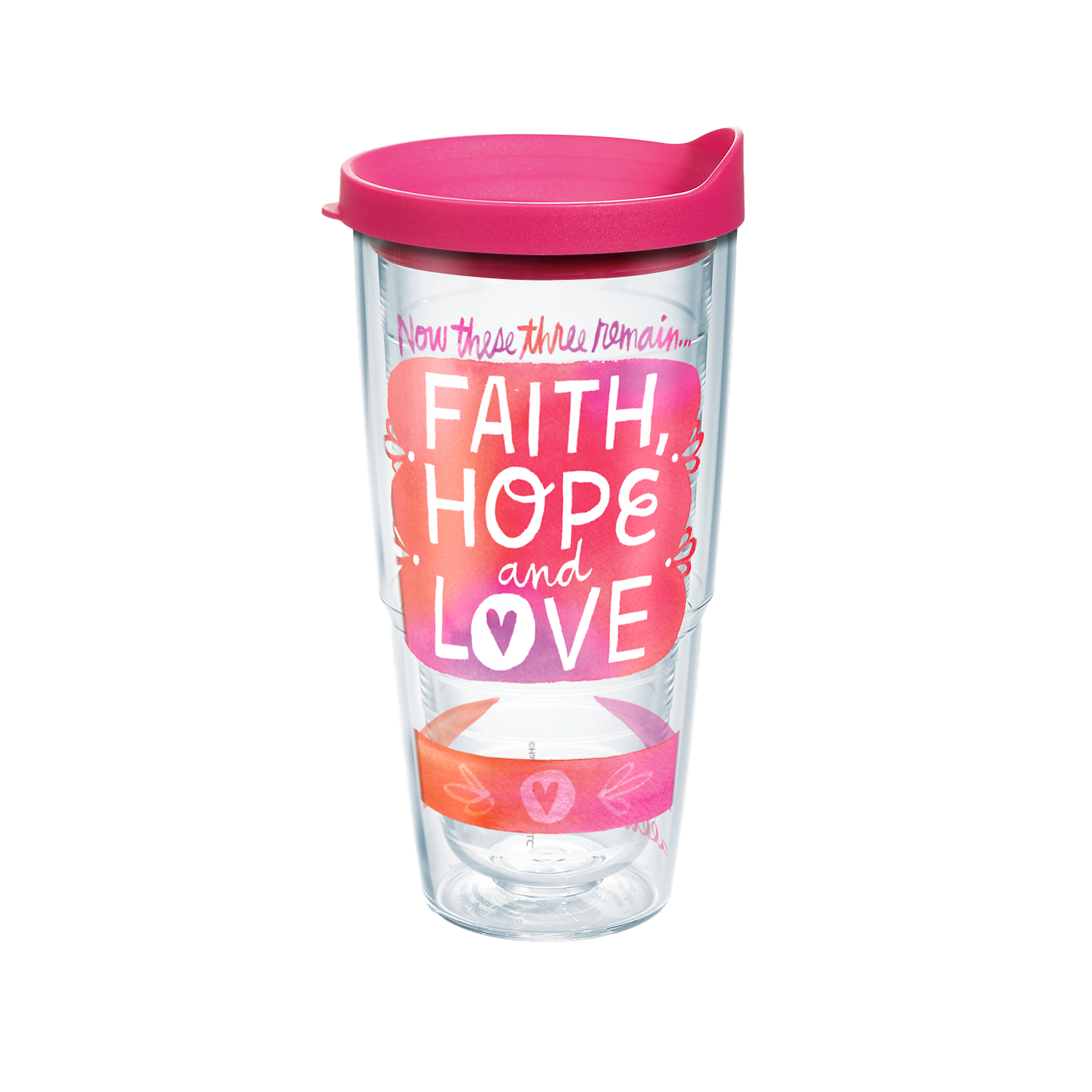 Hallmark Faith Hope Love 24 oz Tumbler with lid - Walmart.com