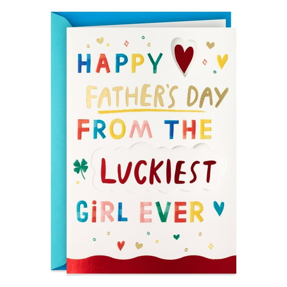 Hallmark Father's Day Card From Daughter (You Make My Heart Happy)