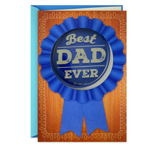 Hallmark Father's Day Card With Button (Best Dad Ever)