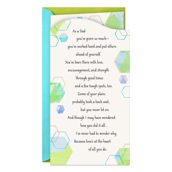 Hallmark Father's Day Card for Dad (Love's at the Heart of All You Do)