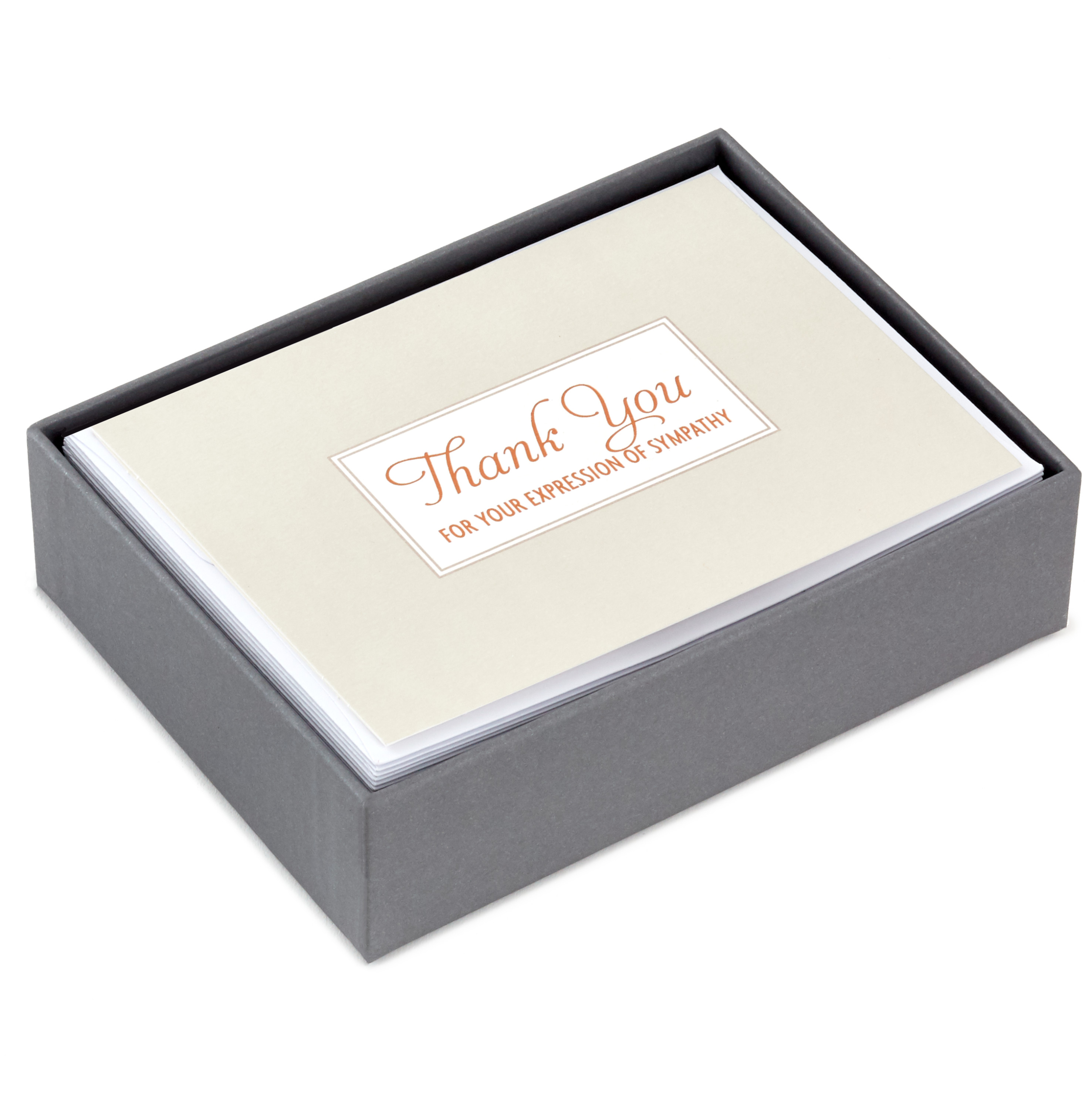 Hallmark Funeral Thank You Cards Assortment, Watercolor Flowers (50