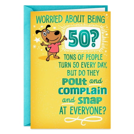 Hallmark Funny 50th Birthday Card (Old People Are Like That)