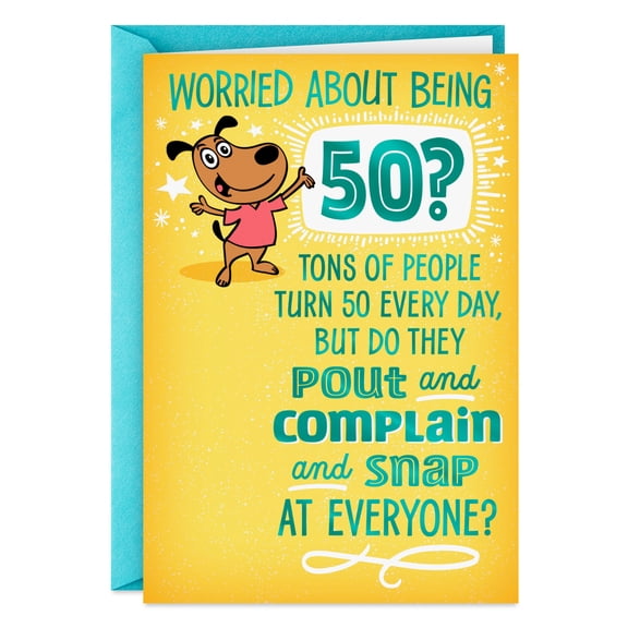Hallmark Funny 50th Birthday Card (Old People Are Like That)