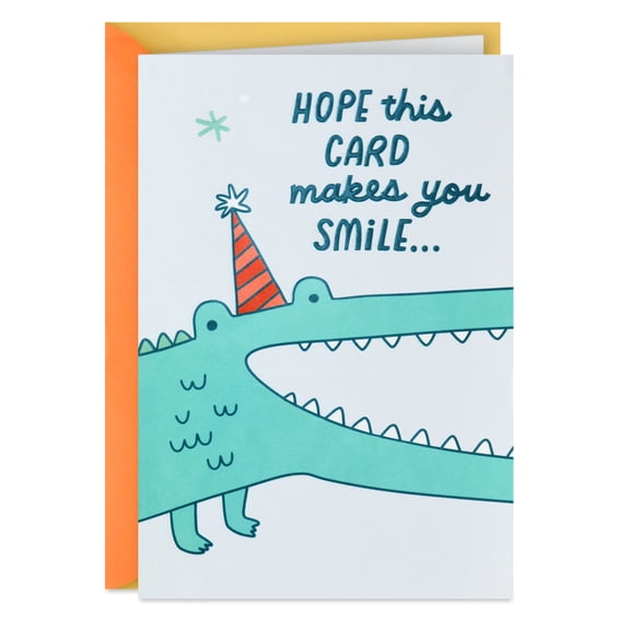 Hallmark Funny Birthday Card (Crocodile Smile)