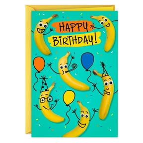 Hallmark Funny Birthday Card From All (Bananas and Balloons)