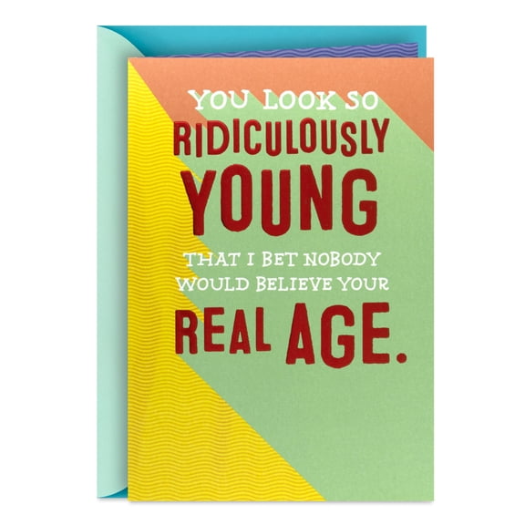 Hallmark Funny Birthday Card (Real Age)
