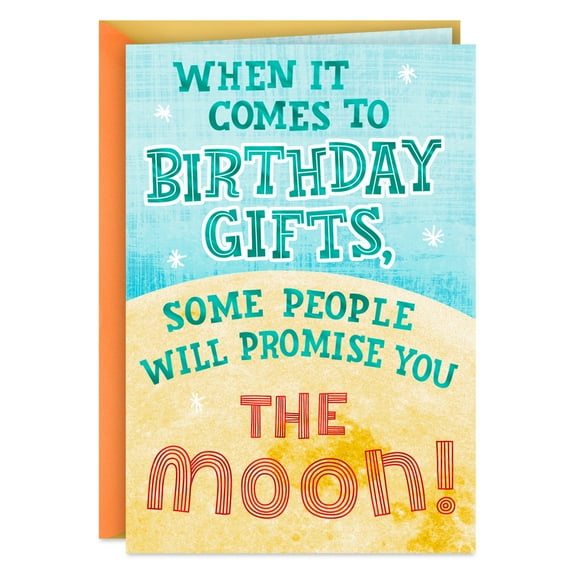 Hallmark Funny Birthday Card (The Moon)