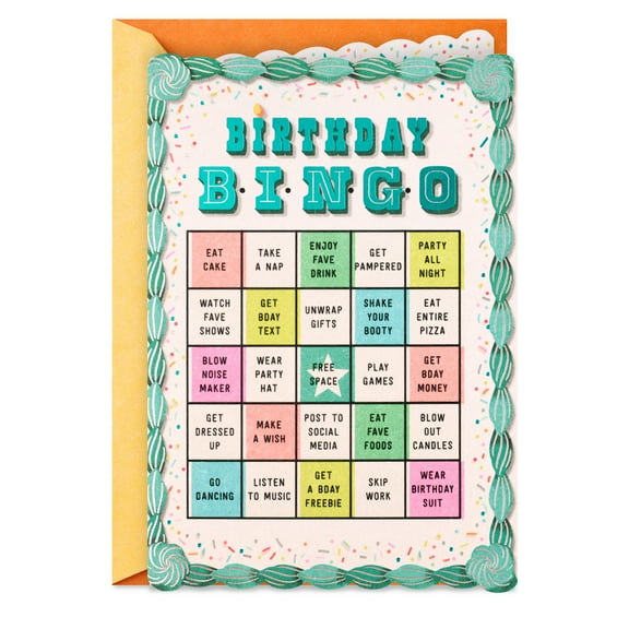 Hallmark Funny Birthday Card With Bingo Game (Hope It's a Real Winner)
