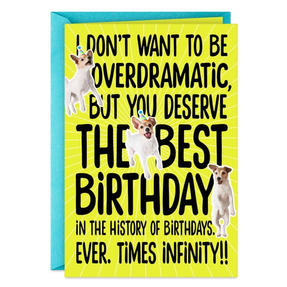 Hallmark Funny Birthday Card (You Deserve the Best Birthday Ever)