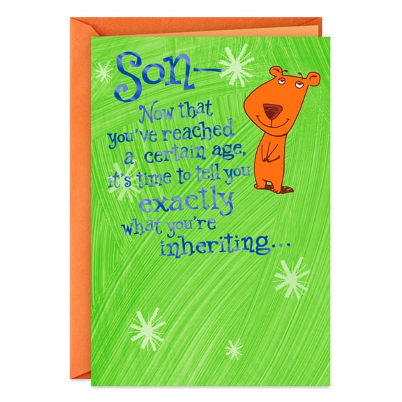 Hallmark Funny Birthday Card for Son (Exactly What You're Inheriting)