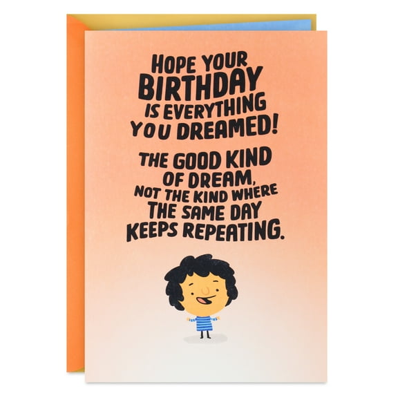 Hallmark Funny Card-Inside-a-Card Birthday Card (Birthday Like No Other)