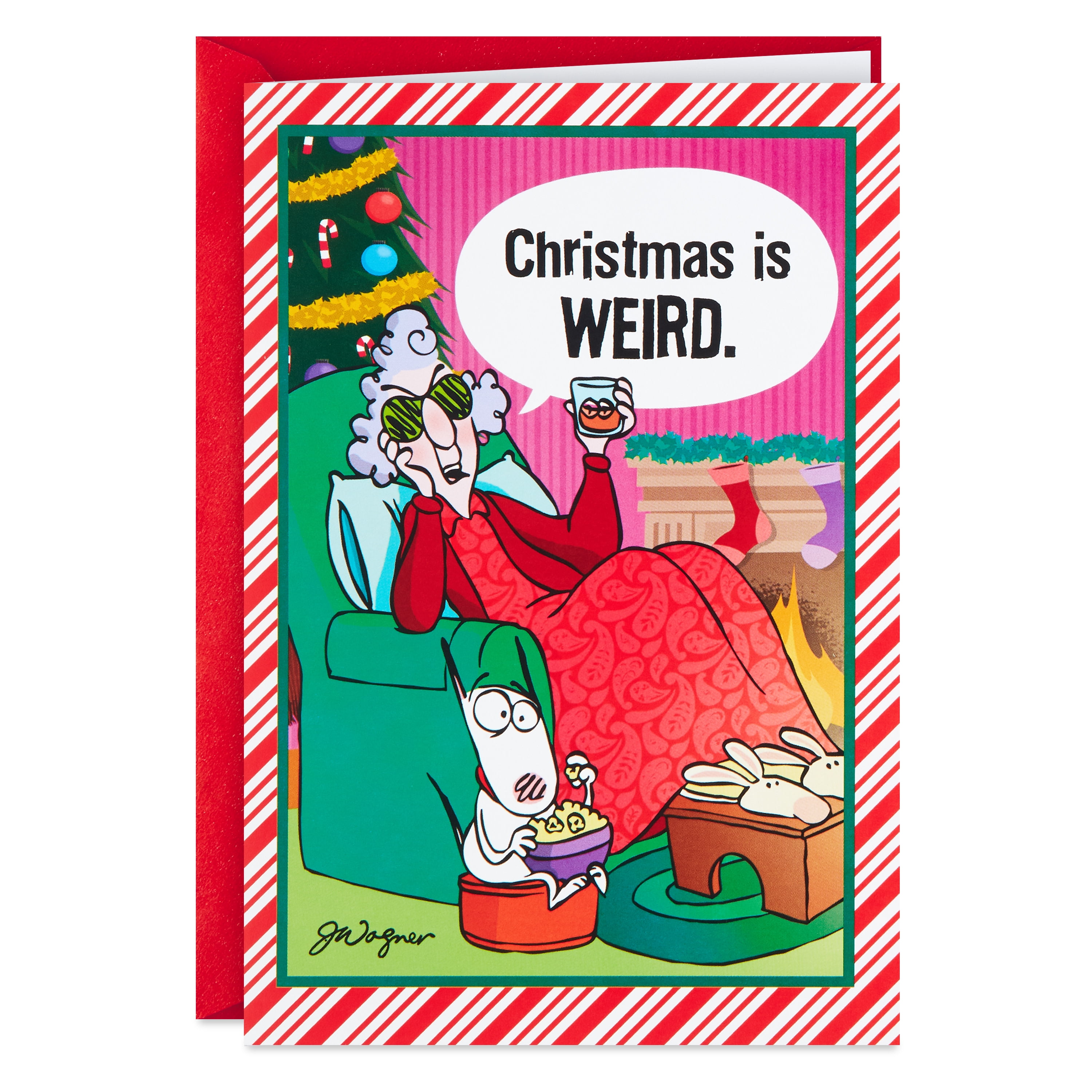 Hallmark Funny Christmas Card (Maxine, Christmas is Weird)