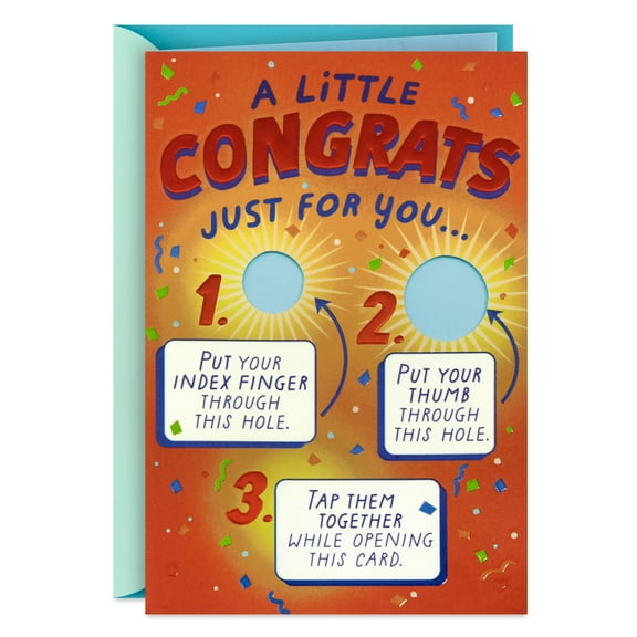 Hallmark Funny Congratulations Card (Clapping Hedgehog)