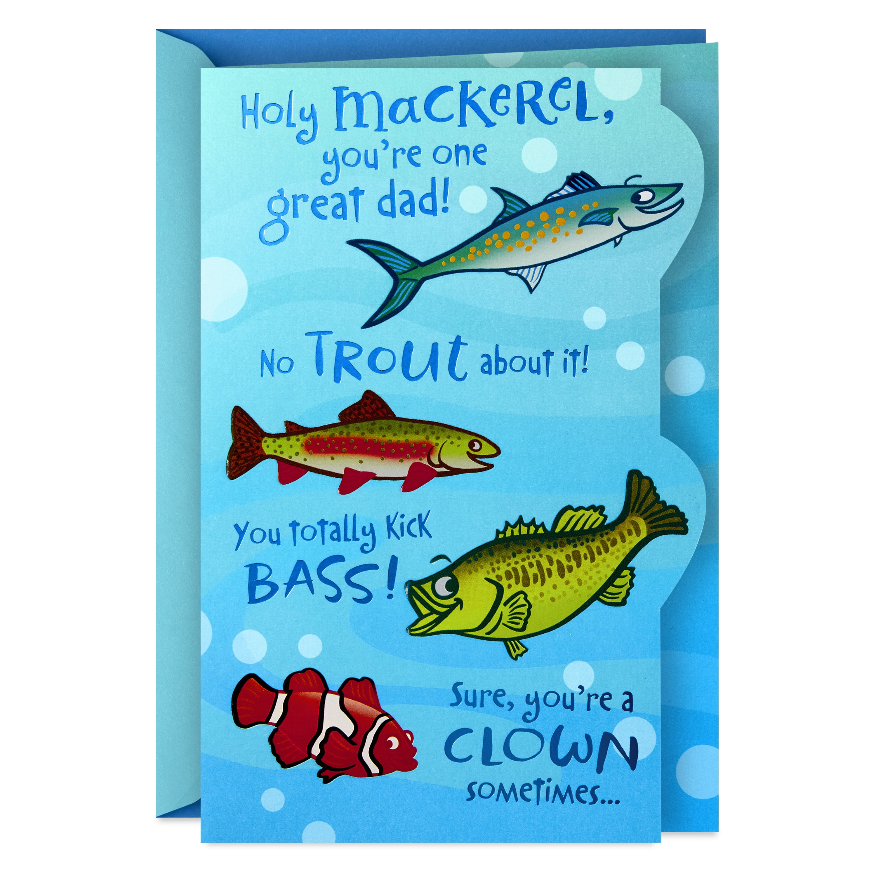 Hallmark Funny Father's Day Card (Great Dad Fishing Puns)