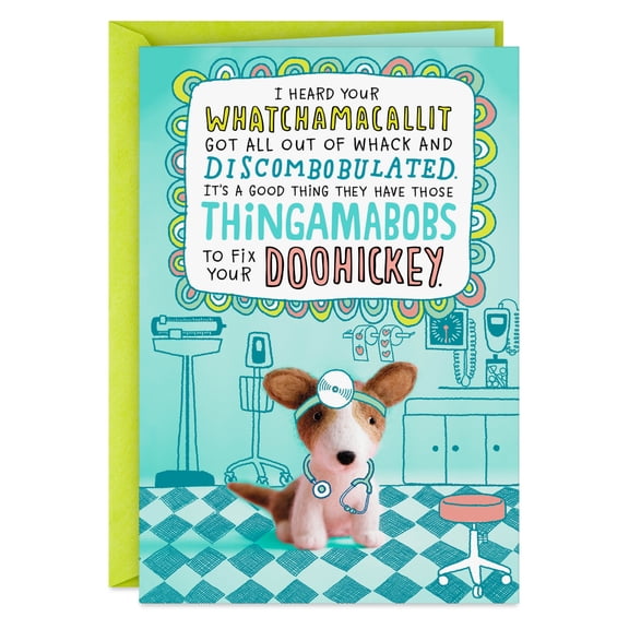 Hallmark Funny Get Well Card (Thingamabobs to Fix Your Doohickey)