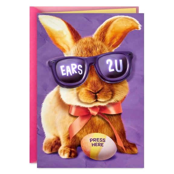 Hallmark Funny Musical Easter Card With Light (Ears to You)