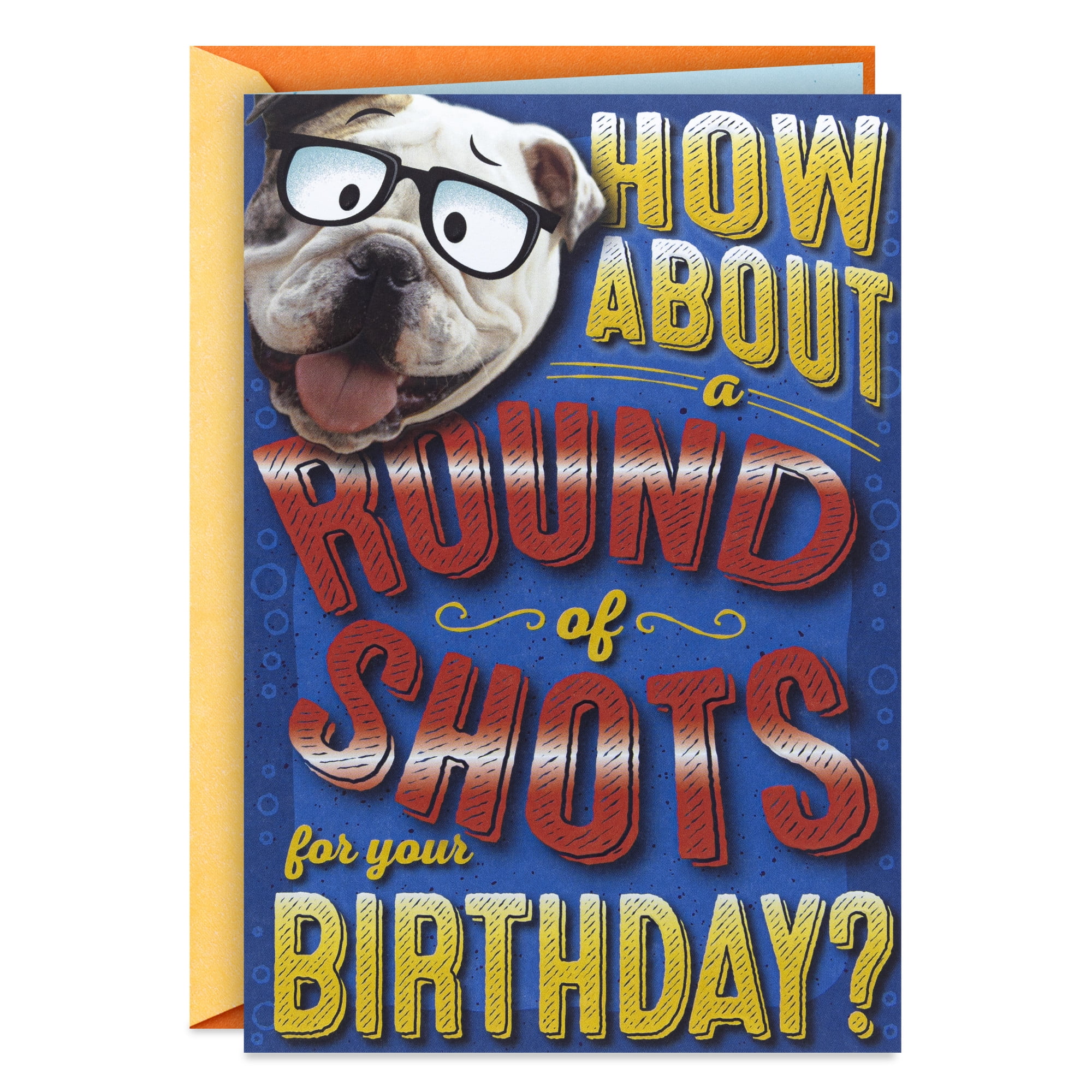 Hallmark Funny Pop-Up Birthday Card (A Round of Shots)