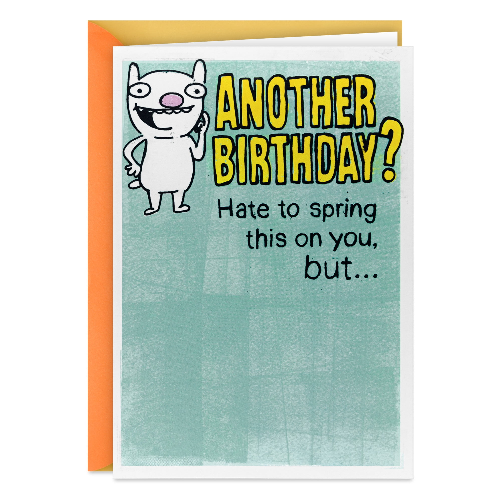 Hallmark Funny Pop-Up Birthday Card (Hate to Spring This On You, Old-Timer)