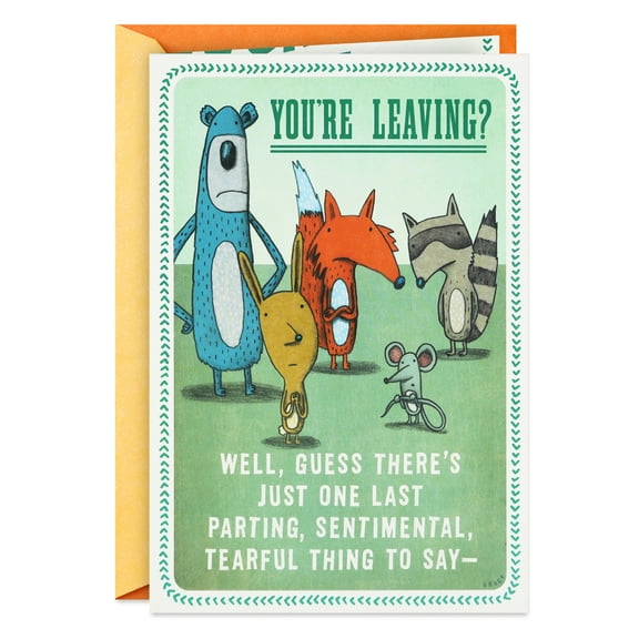 Hallmark Funny Pop-Up Goodbye Card From All (This Sucks)