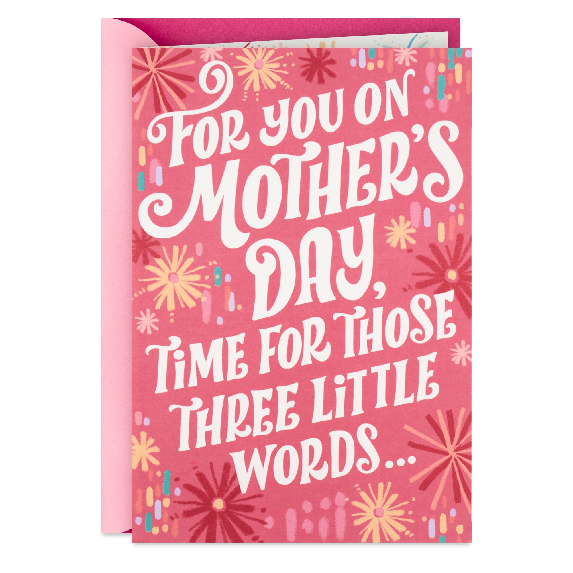Hallmark Funny Pop-Up Mother's Day Card for Mom (Three Little Words)