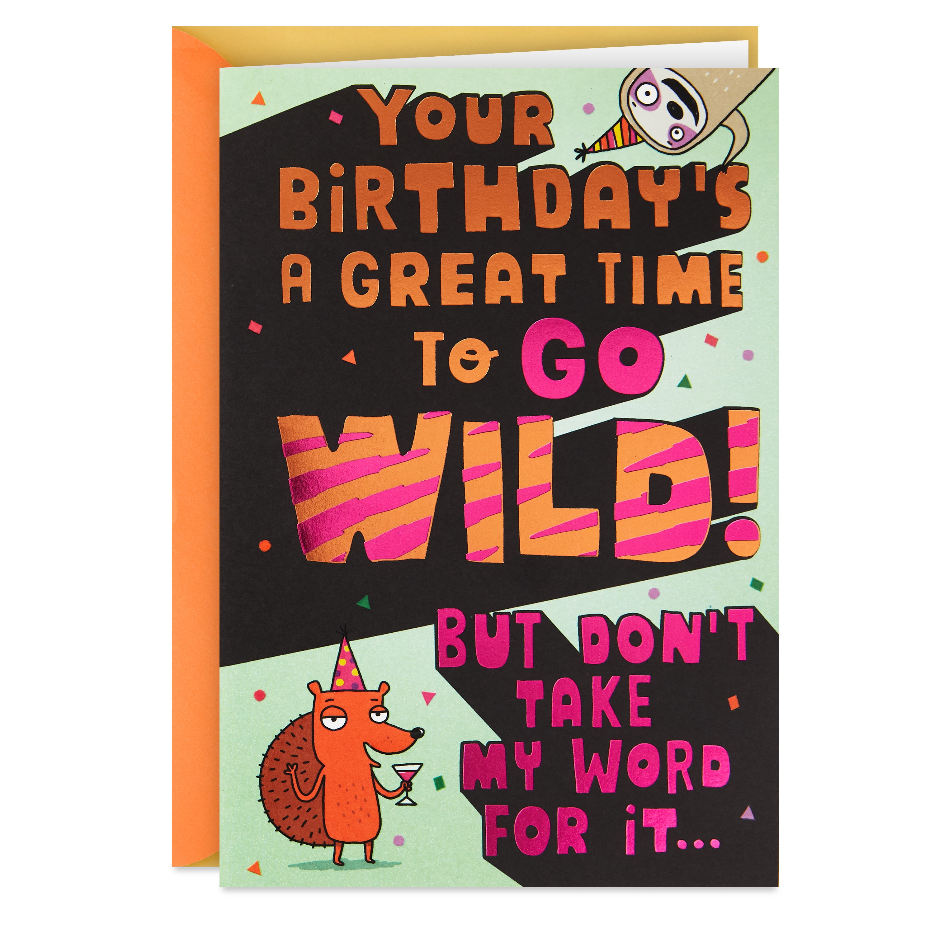 Hallmark Funny Popup Birthday Greeting Card (Party Animals)