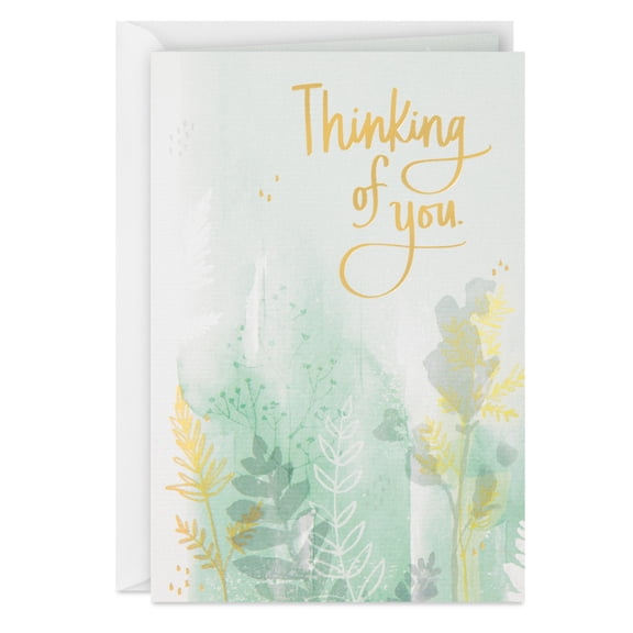 Hallmark Blank Thinking of You Card (Peaceful Leaves)