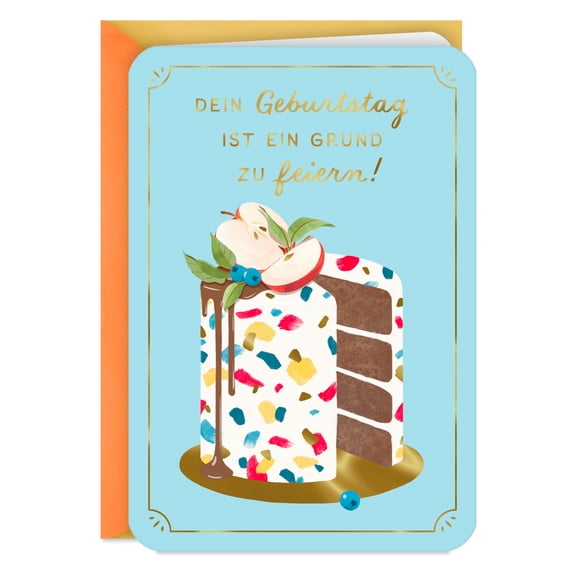 Hallmark German-Language Birthday Card (Celebrating You)
