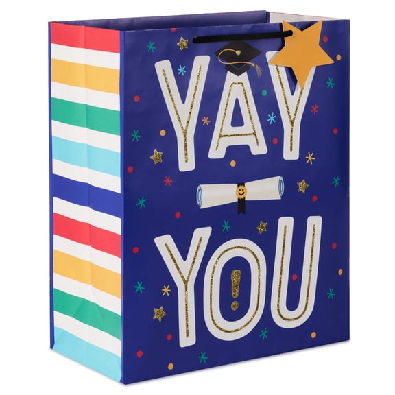 Hallmark Large Gift Bag With Tag (Yay You Diploma and Grad Cap)