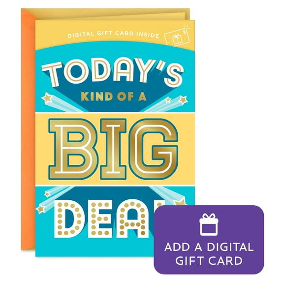 Hallmark Gift Card Greeting Birthday Card for Kids (You're Kind of a Big Deal)