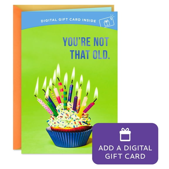 Hallmark Gift Card Greeting Funny Birthday Card (You're Not that Old)