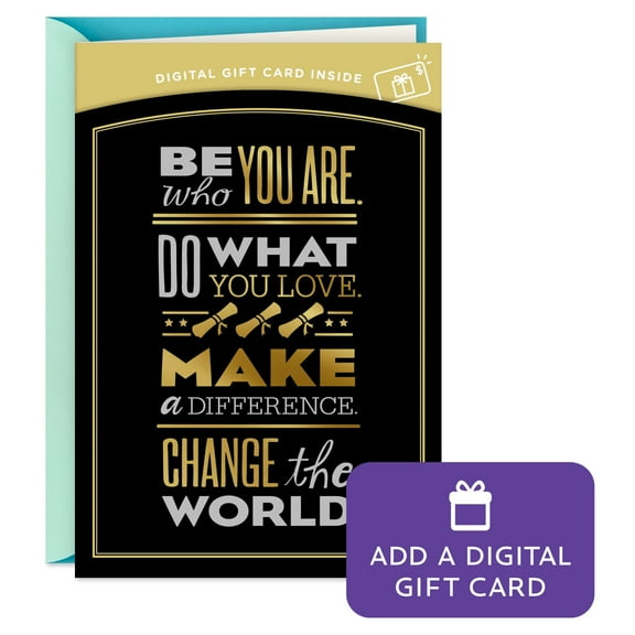 Hallmark Gift Card Greeting Graduation Card (No Limits)