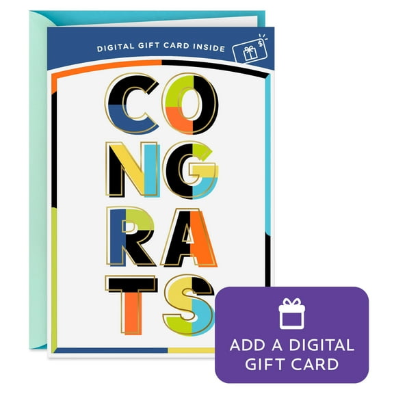 Hallmark Gift Card Greeting Graduation Card (You Earned It)