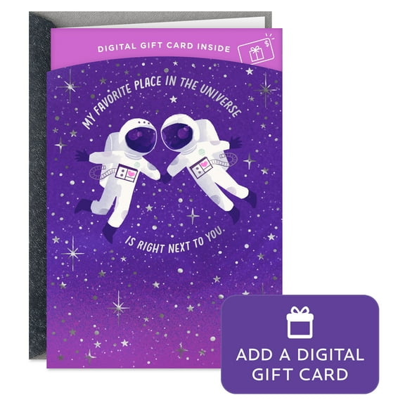 Hallmark Gift Card Greeting Romantic Birthday Card for Husband, Wife, Partner (Love You to the Moon and Back)