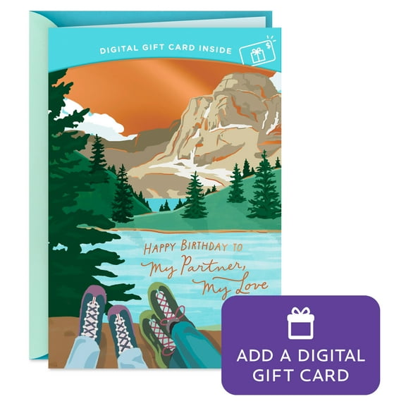 Hallmark Gift Card Greeting Romantic Birthday Card for Husband, Wife, Partner (My Partner, My Love)