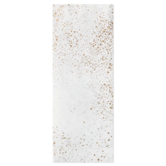 Hallmark Gold Foil Flecks on Ivory Tissue Paper for Gift Wrap (6 Sheets)