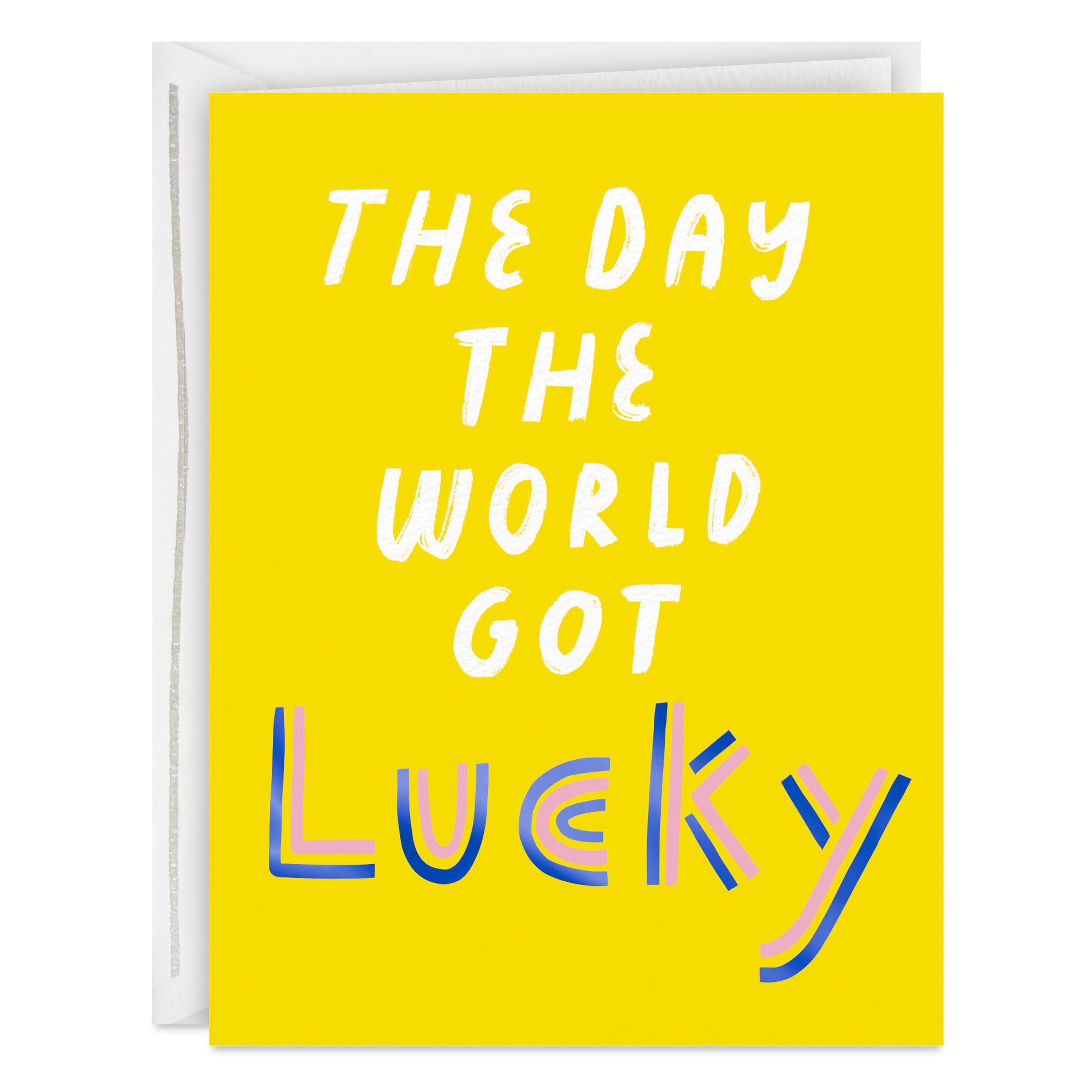 Hallmark Good Mail Birthday Card (Day the World Got Lucky)